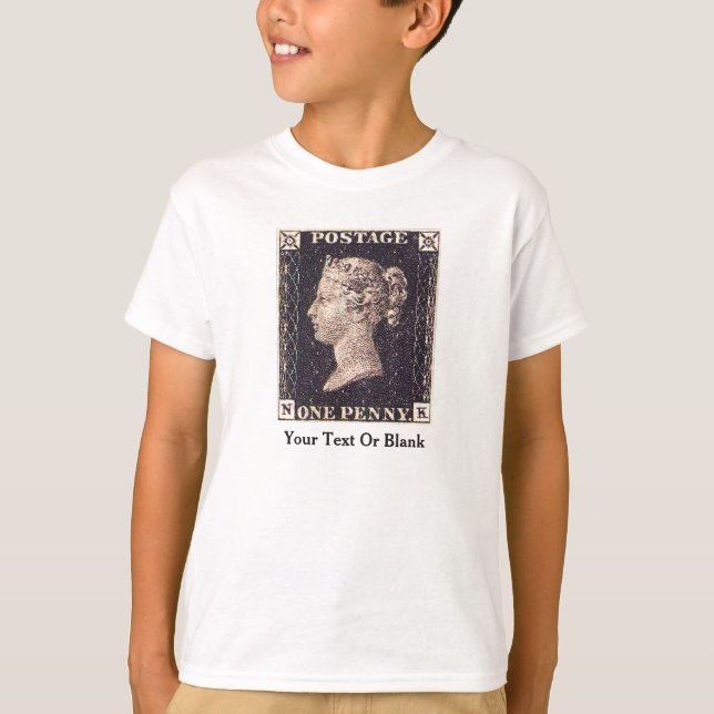 T-shirt Penny Black Postage Timbre (Devant)