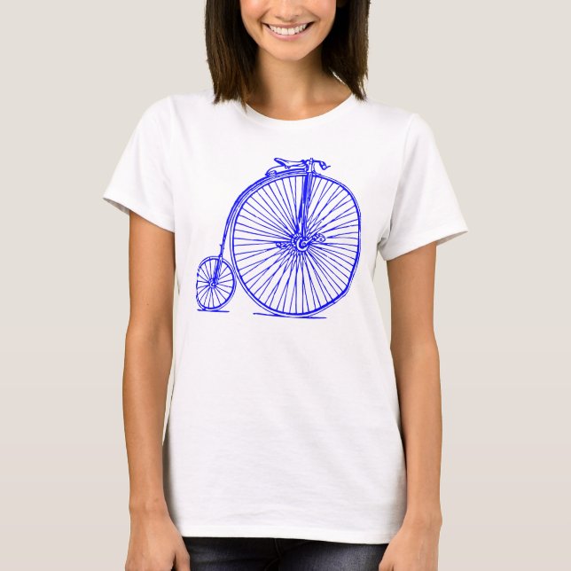 T-shirt Penny Farthing - Bleu (Devant)