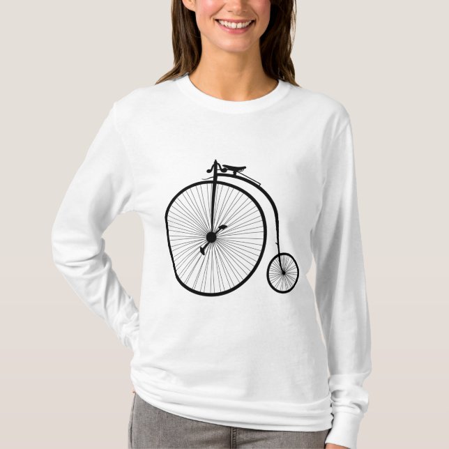 T-shirt Penny Farthing Vélo Roues (Devant)