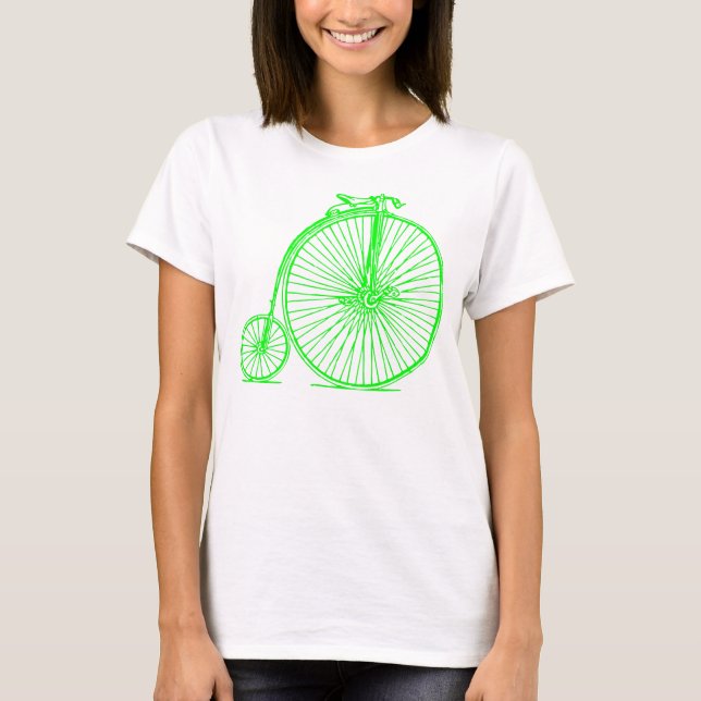 T-shirt Penny Farthing - Vert (Devant)