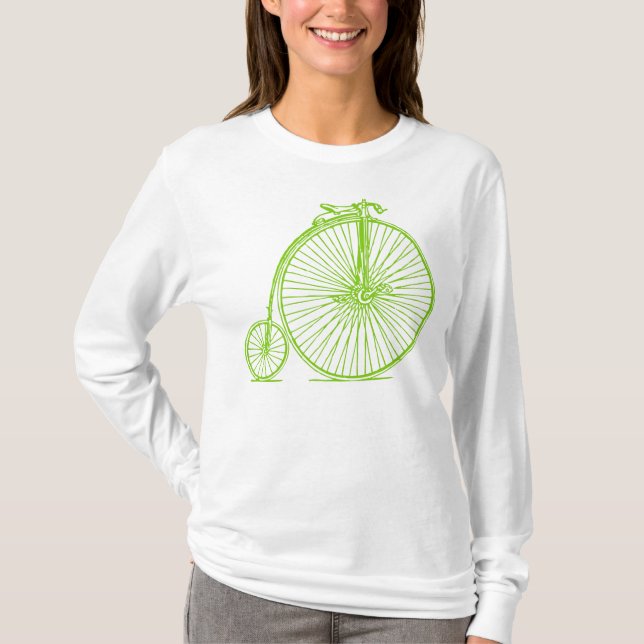 T-shirt Penny Farthing - Vert Martien (Devant)