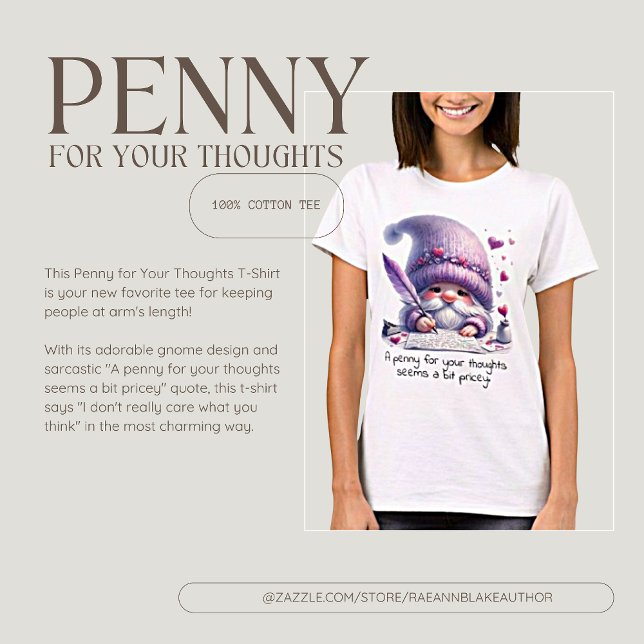 T-shirt « Penny for Your Thoughts » (Créateur téléchargé)