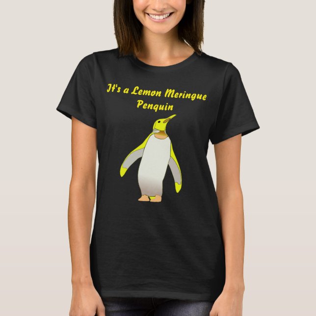 T-shirt Penquin Merinque Oiseaux et desserts se mélangent (Devant)