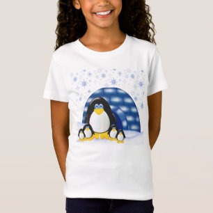 T-Shirt Penquin Party Girls Baby Doll (Équipé)