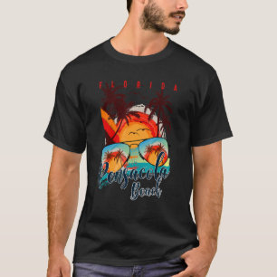 T-shirt Pensacola Beach Fl Vacances Été Voyage Floride B