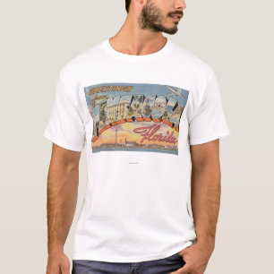 T-shirt Pensacola, la Floride - grandes scènes 2 de lettre