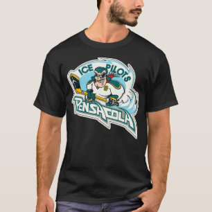 T-shirt Pensacola Pilotes de glace Rétro Défaut de hockey 