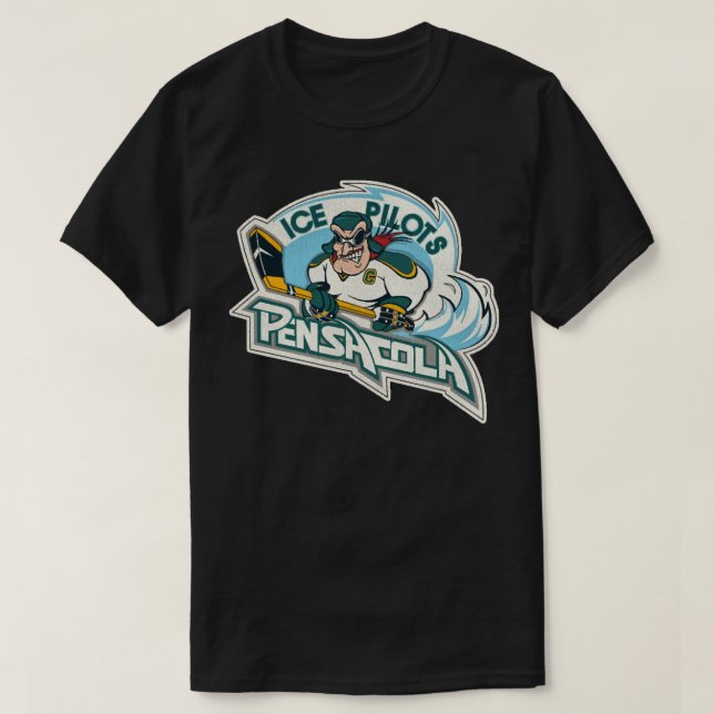 T-shirt Pensacola Pilotes de glace Rétro Défaut de hockey  (Design devant)