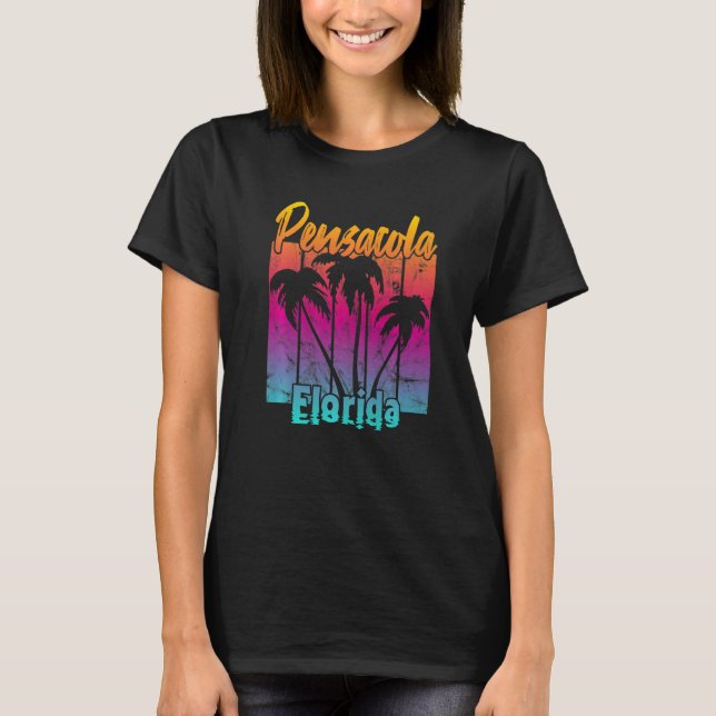 T-shirt Pensacola vintage Floride (Devant)