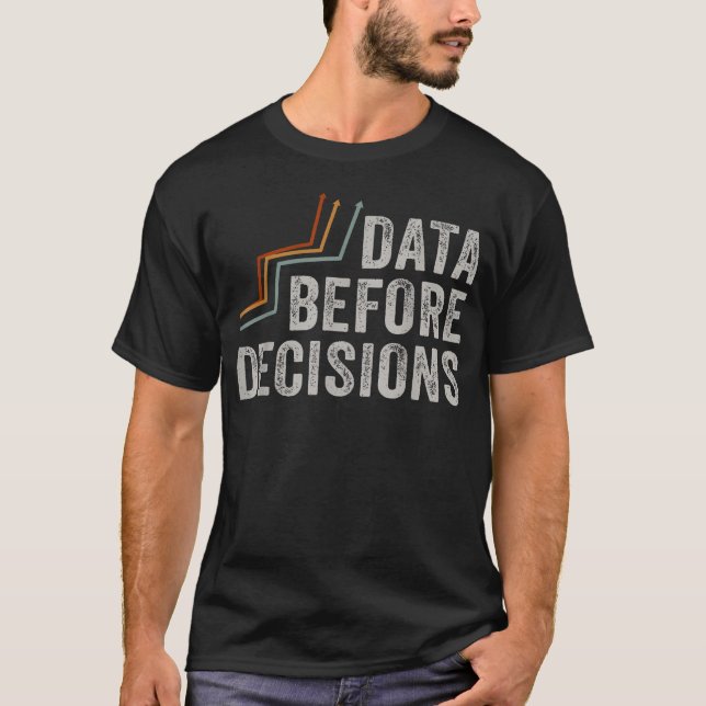 T-shirt Pensée analytique avant les données (Devant)