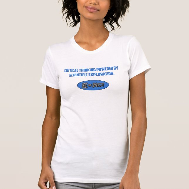 T-shirt Pensée critique alimentée par l'exploration scient (Devant)