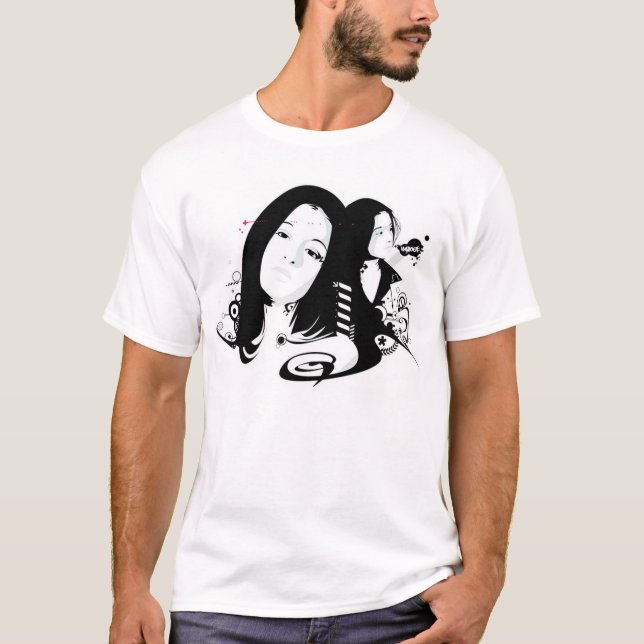 T-shirt Pensée moins (Devant)