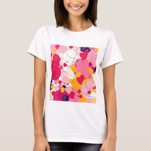 T-shirt "Pensées d'amour aléatoires" - Abstrait coloré