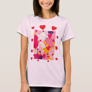 T-shirt "Pensées d'amour aléatoires" - Abstrait coloré