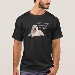 T-shirt Pensées de Chiens Golden Retrievers Partagez Mon A