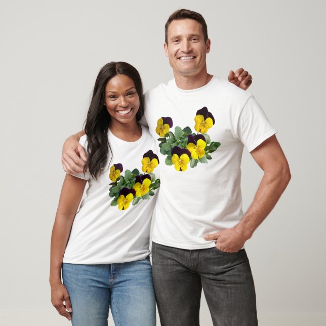 T-shirt Pensées Sorbet Saut Jaune (Unisexe)
