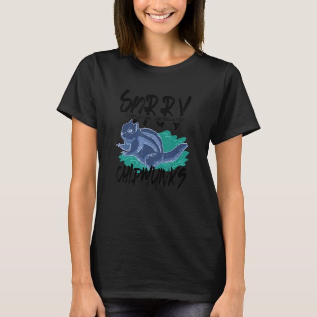T-shirt Penser à Chipmunks Cute Squirrel Forest Anim (Devant)