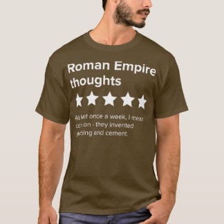 T-shirt Penser à l'Empire romain Cinq étoiles Roman E