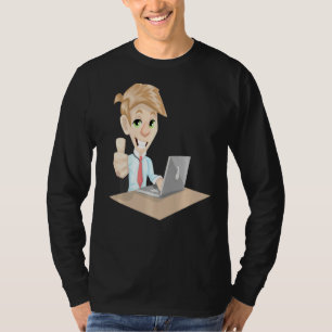 T-shirt Penser À L'Extérieur De La Boîte Vêtements D'Affai