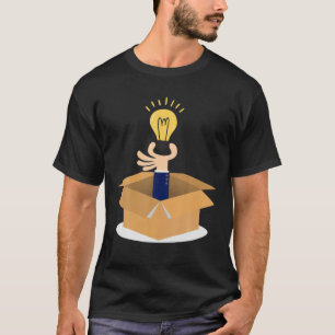 T-shirt Penser À L'Extérieur De La Boîte Vêtements D'Affai
