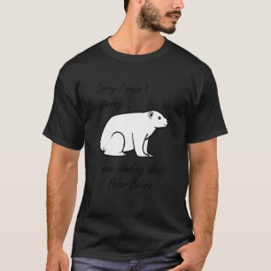 T-shirt Penser À L'Ours Polaire Cute Ours Faune