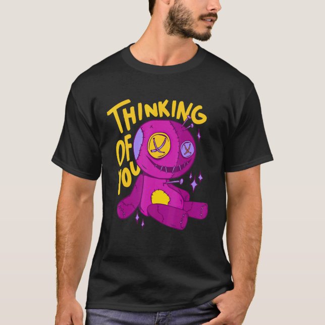 T-shirt Penser À Vous Pastel Goth Déplaisant Voodoo Doll A (Devant)