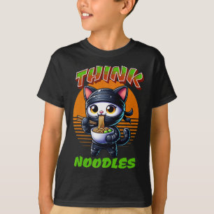 T-shirt Penser les nouilles - Mmm les nouilles Kawaii Ninj