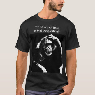 T-shirt Penser Monkey Pop Art Être ou ne pas être Hommes