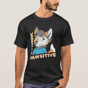 T-shirt Penser Pawsitive Penser Positive Mignonne OwO