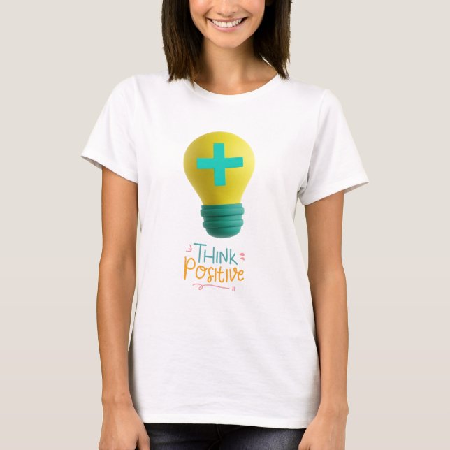T-shirt Penser positif (Devant)