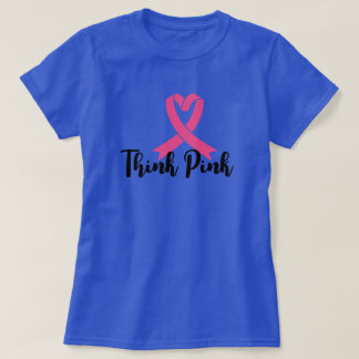 T-shirt Penser rose - Porter l'espoir, étaler la force