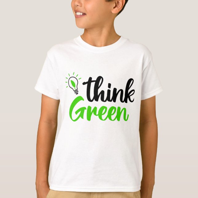 T-shirt penser vert (Devant)