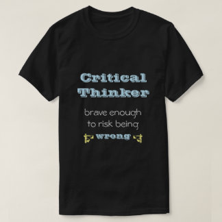 T-shirt penseur critique