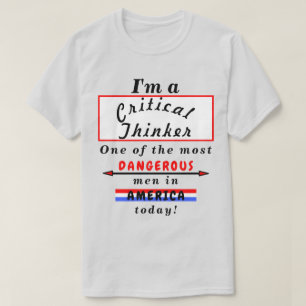 T-shirt Penseur Critique Le Plus Dangereux (Wo)Homme Aujou