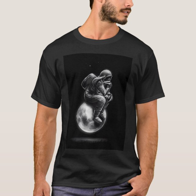 T-shirt penseur de l'espace (Devant)