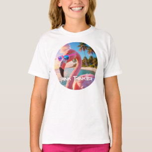 T-shirt PENSEUR ROSE - Flamant ROSE
