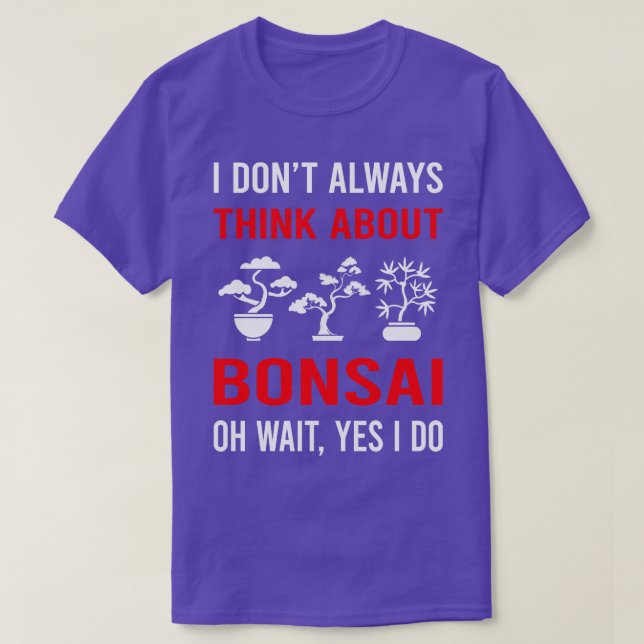 T-shirt Pensez à Bonsai (Design devant)