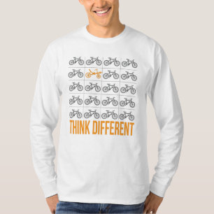 T-shirt Pensez à différents vélos Recumbent Cycliste T-Shi