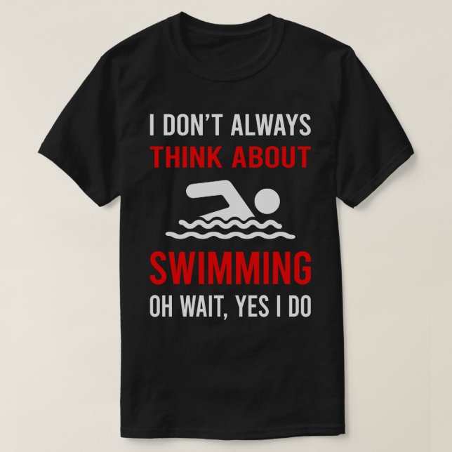 T-shirt Pensez À La Nage Swimmer (Design devant)