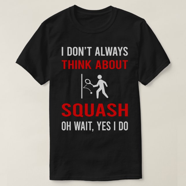 T-shirt Pensez à Squash (Design devant)