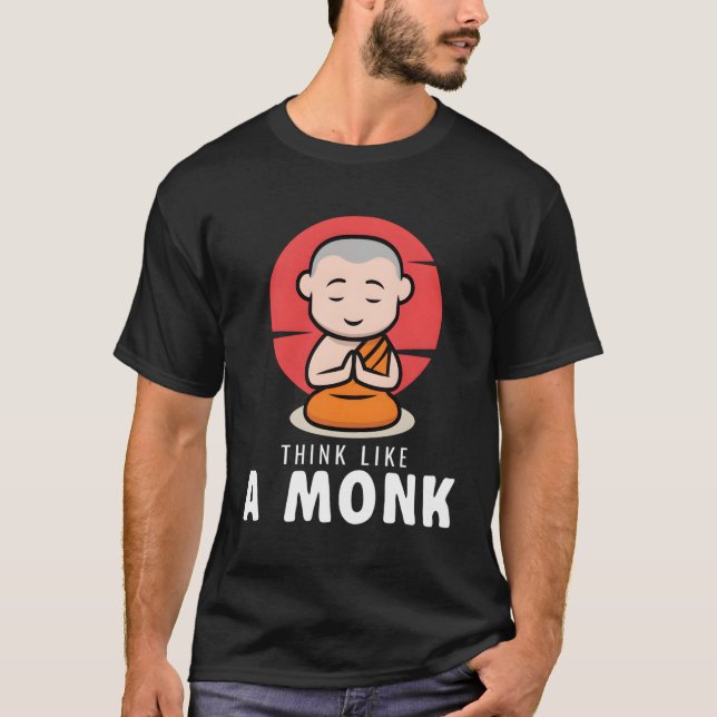 T-shirt Pensez À Un Moine (Devant)