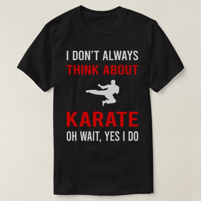 T-shirt Pensez au karaté (Design devant)