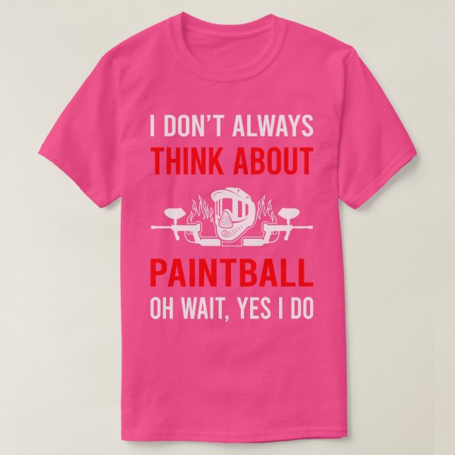 T-shirt Pensez Au Paintball (Design devant)