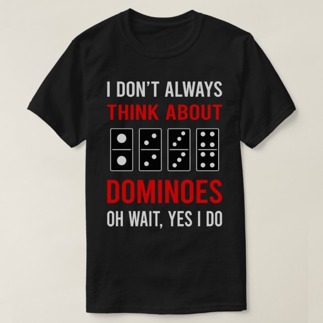 T-shirt Pensez aux Dominos (Design devant)