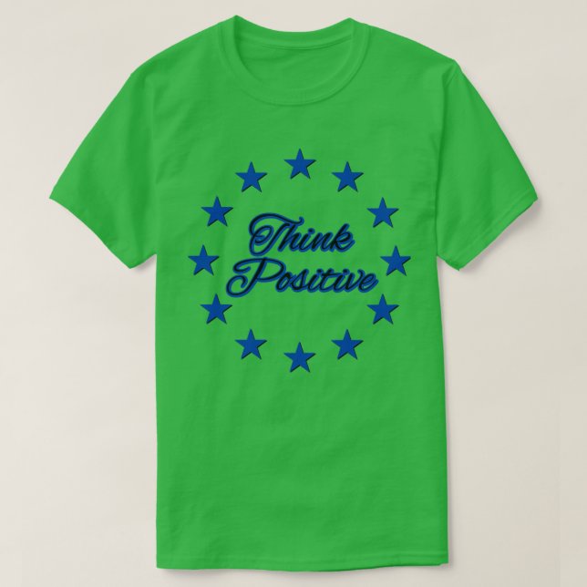 T-shirt Pensez aux étoiles positives (Design devant)