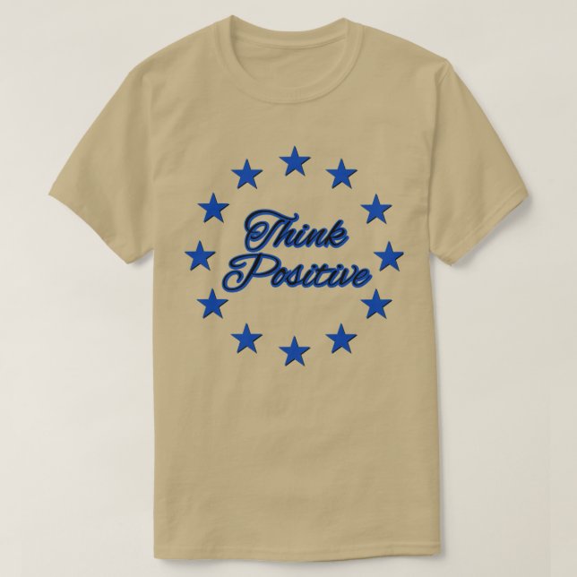 T-shirt Pensez aux étoiles positives 1 (Design devant)