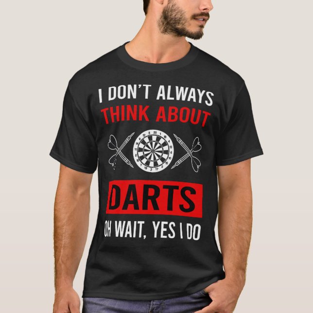 T-shirt Pensez aux fléchettes (Devant)