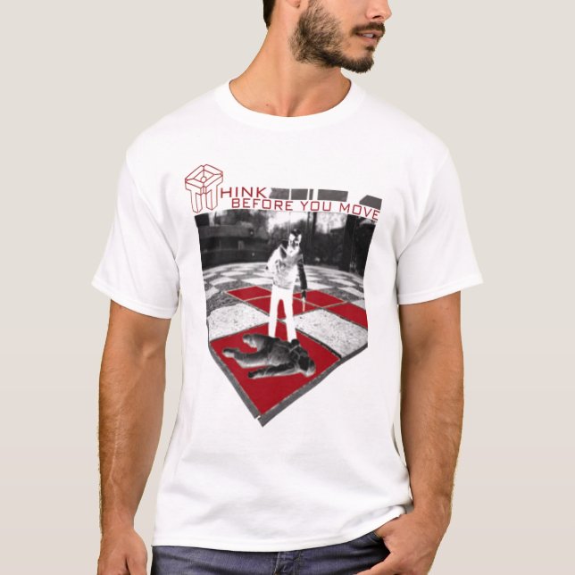 T-shirt pensez b4 (Devant)