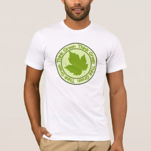 T-shirt Pensez chemise verte - choisir style et couleur