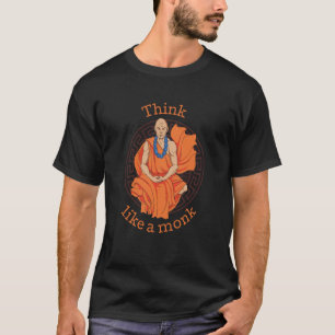 T-shirt Pensez comme un moine Communauté religieuse Moine